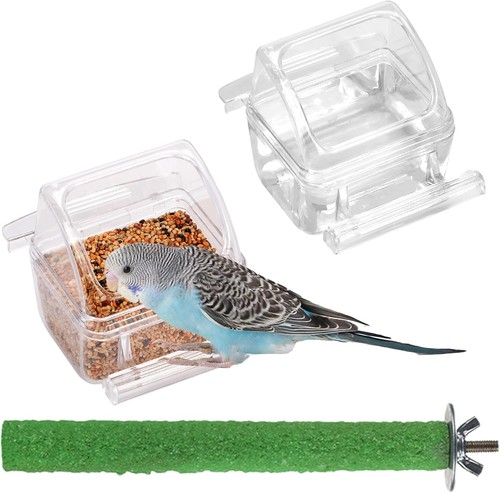 Mess bird feeder bowl food - feeder,