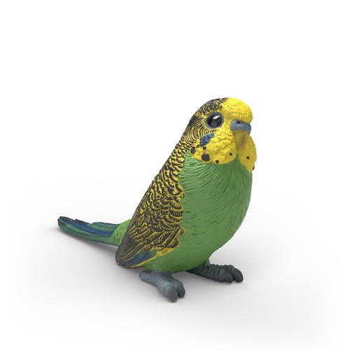 Budgie parakeet toy figurine - parakeet,